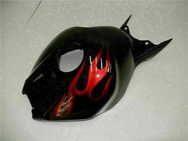Migliori Carena Moto Honda CBR1000RR 2004-2005 - Nero Lucido Rosso Fiamma
