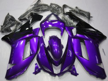 Migliori Carene Moto Kawasaki ZX6R 2007-2008 - Lucido Viola Nero