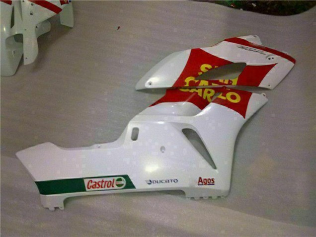 Migliori Carena Moto Honda CBR1000RR 2004-2005 - Bianco Rosso Giallo San Carlo 58