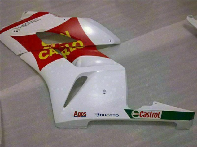 Migliori Carena Moto Honda CBR1000RR 2004-2005 - Bianco Rosso Giallo San Carlo 58