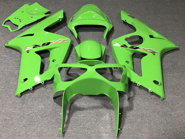 Migliori Carene Moto Kawasaki ZX6R 2003-2004 - Verde Chiaro