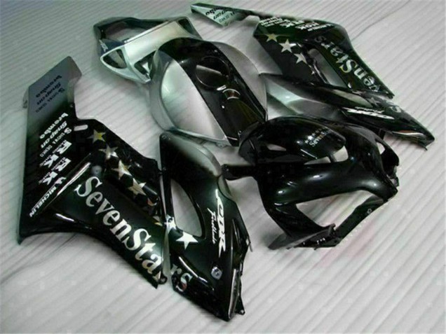 Migliori Carena Moto Honda CBR1000RR 2004-2005 - Argento Nero Lucido SevenStars