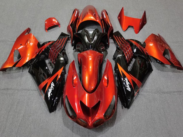 Migliori Carene Moto Kawasaki ZX14R 2006-2011 - Rosso Nero Lucido