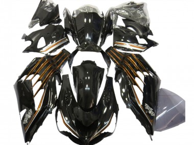 Migliori Carene Moto Kawasaki ZX14R 2012-2024 - Nero Lucido Arancia