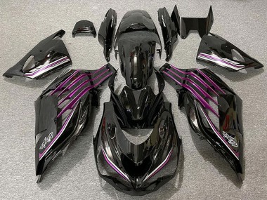 Migliori Carene Moto Kawasaki ZX14R 2012-2024 - Nero Lucido Viola