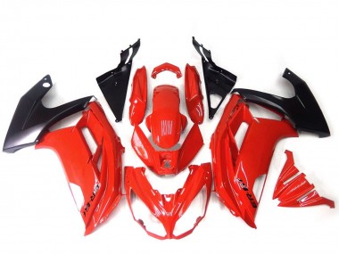 Migliori Carene Moto Kawasaki Ninja ER6F 2009-2011 - Rosso Nero