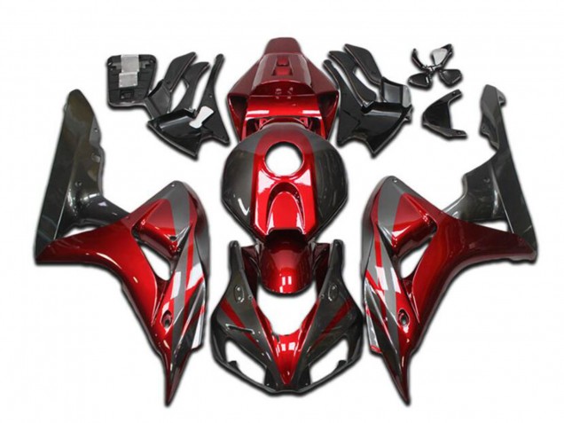 Migliori Carena Moto Honda CBR1000RR 2004-2005 - Rosso Grigio Nero Lucido