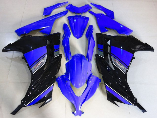 Migliori Carene Moto Kawasaki Ninja 300 2013-2017 - Blu Nero