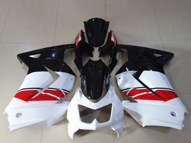 Migliori Carena Moto Kawasaki Ninja 250 2008-2012 - Bianco Rosso Nero Lucido