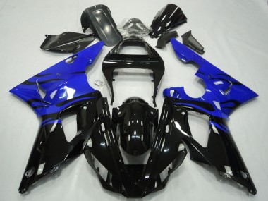 Migliori Carene Moto Yamaha R1 2000-2001 - Blu Nero Lucido Fiamma