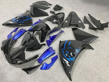 Migliori Carene Moto Yamaha R1 2009-2011 - Nero Lucido Blu Panther