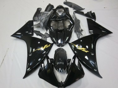 Migliori Carene Moto Yamaha R1 2009-2011 - Nero Lucido Oro Decal