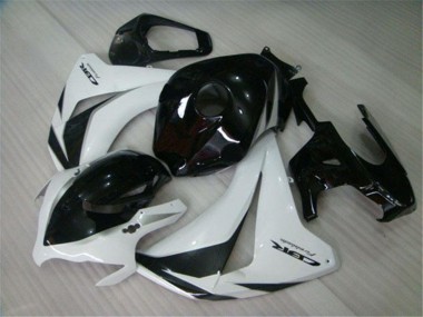 Migliori Kit Carena Moto Completo Honda CBR1000RR 2008-2011 - Bianco Nero Lucido