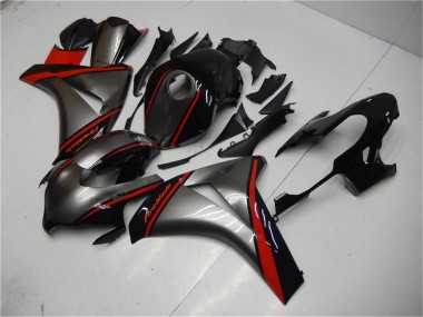 Migliori Carena Moto Honda CBR1000RR 2008-2011 - Grigio Rosso Nero Lucido