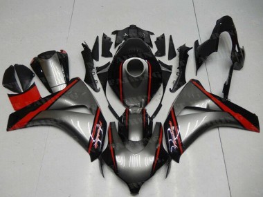 Migliori Carena Moto Honda CBR1000RR 2008-2011 - Grigio Rosso Nero Lucido