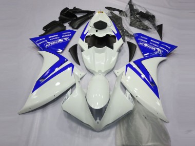 Migliori Carene Moto Yamaha R1 2012-2014 - Bianco Blu