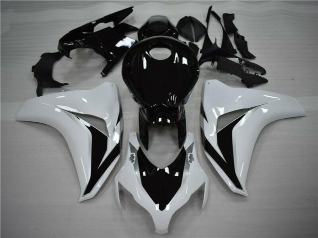 Migliori Kit Carena Moto ABS Honda CBR1000RR 2008-2011 - Bianco Nero Lucido