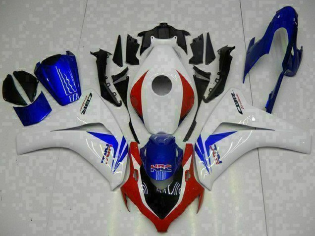 Migliori Kit Carena Moto ABS Honda CBR1000RR 2008-2011 - Bianco Rosso Blu HRC