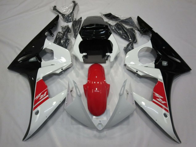 Migliori Carena Moto Yamaha R6 2005 - Bianco Rosso Nero