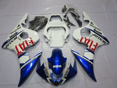Migliori Carene Moto Yamaha R6 2003-2004 - Bianco Blu Rosso Fiat Motul Dunlop