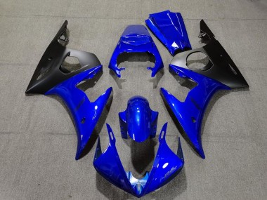 Migliori Carene Moto Yamaha R6 2005 - Blu Nero Opaco