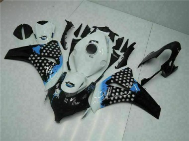 Migliori Carena Moto Honda CBR1000RR 2008-2011 - Bianco Blu Nero Lucido