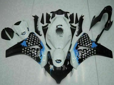 Migliori Carena Moto Honda CBR1000RR 2008-2011 - Bianco Blu Nero Lucido