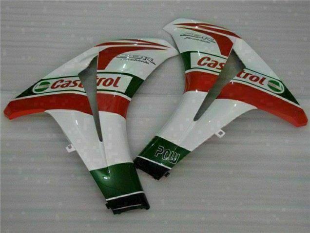 Migliori Carena Moto Honda CBR1000RR 2008-2011 - Bianco Rosso Verde Castrol