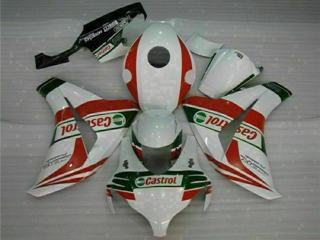 Migliori Carena Moto Honda CBR1000RR 2008-2011 - Bianco Rosso Verde Castrol