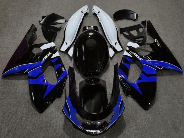 Migliori Carene Moto Yamaha YZF600R Thundercat 1996-2007 - Nero Lucido Blu Bianco