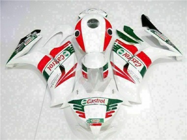 Migliori Carena Moto Honda CBR1000RR 2012-2016 - Bianco Rosso Verde Castrol