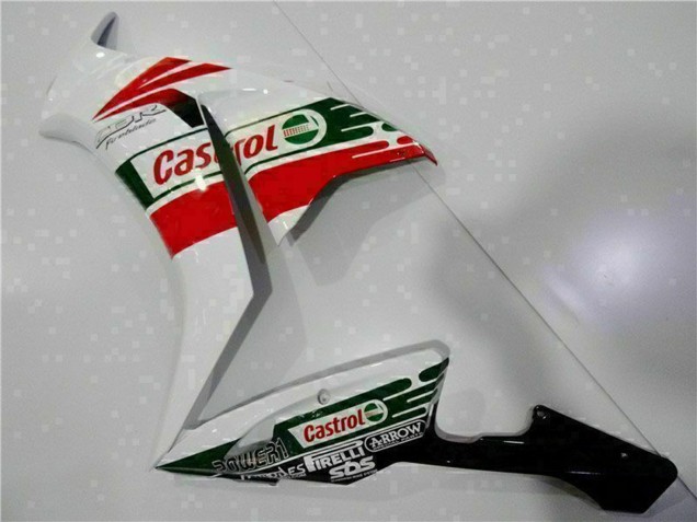 Migliori Carena Moto Honda CBR1000RR 2012-2016 - Bianco Rosso Verde Castrol