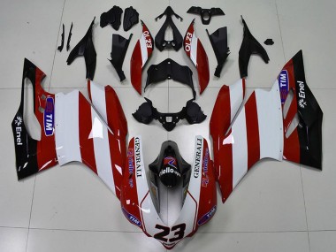 Migliori Carene Moto Ducati 959 1299 2015-2020 - Bianco Rosso Nero Lucido Generali Tim 23