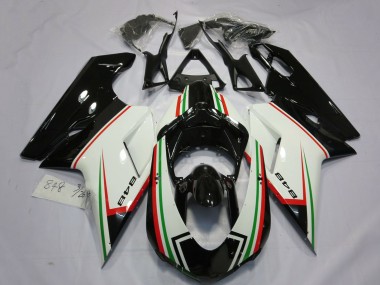 Migliori Carene Moto Ducati 848 2007-2014 - Bianco Rosso Verde Nero Lucido