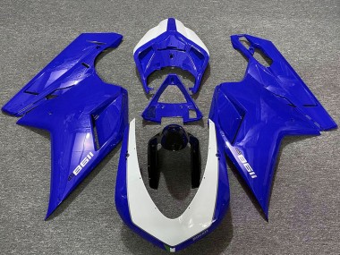 Migliori Carene Moto Ducati 1198 2007-2014 - Lucido Blu Bianco