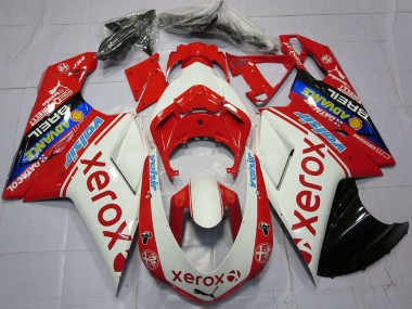 Migliori Carene Moto Ducati 848 1098 1198 2007-2014 - Bianco Rosso Blu Nero Lucido Valsir Xerox