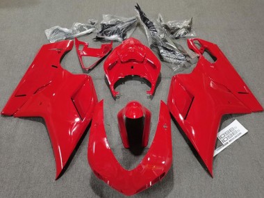 Migliori Carene Moto Ducati 848 1098 1198 2007-2014 - Lucido Rosso Pianura