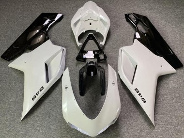 Migliori Carene Moto Ducati 848 2007-2014 - Bianco Perla Nero Lucido
