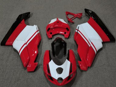 Migliori Carene Moto Ducati 749 999 2003-2004 - Bianco Rosso Nero Lucido
