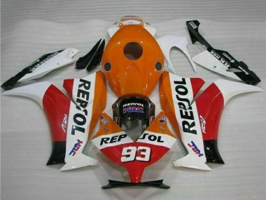 Migliori Carena Moto Honda CBR1000RR 2012-2016 - Bianco Arancia Rosso Nero Lucido HRC Repsol 93
