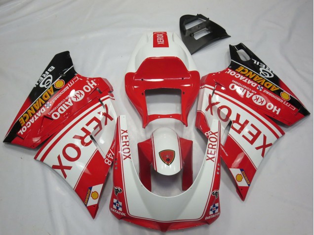 Migliori Carene Moto Ducati 748 916 996 998 1993-2005 - Bianco Rosso Nero Lucido Xerox