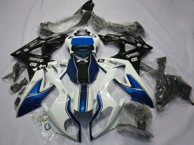 Migliori Carena Moto BMW S1000RR 2015-2016 - Bianco Blu Nero Lucido