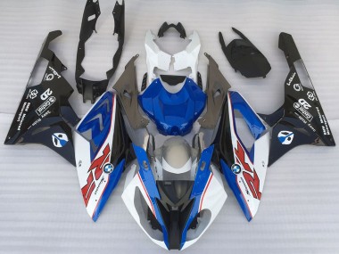 Migliori Carene Moto BMW S1000RR 2015-2016 - Bianco Blu Nero Opaco OEM Stile