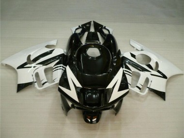 Migliori Carena Moto Honda CBR600 F3 1995-1996 - Bianco Nero Lucido