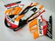 Migliori Carena Moto Honda CBR600 F3 1995-1996 - Arancia Bianco Rosso Nero Lucido Repsol