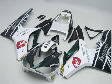 Migliori Carene Moto Triumph Daytona 675 2009-2012 - Bianco Nero Lucido HPi