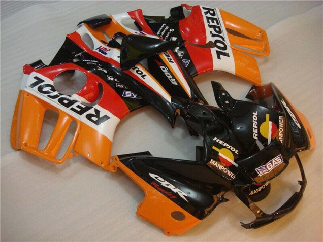 Migliori Carena Moto Honda CBR600 F3 1995-1996 - Arancia Bianco Rosso Nero Lucido Repsol