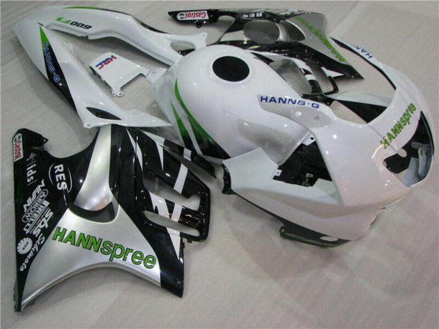 Migliori Carena Moto Honda CBR600 F3 1995-1996 - Bianco Argento Verde Hannspree