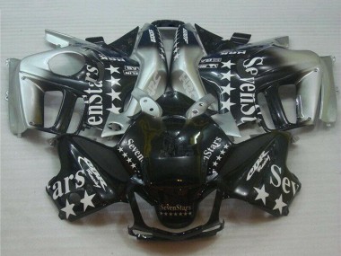 Migliori Carena Moto Honda CBR600 F3 1995-1996 - Argento Nero Lucido SevenStars
