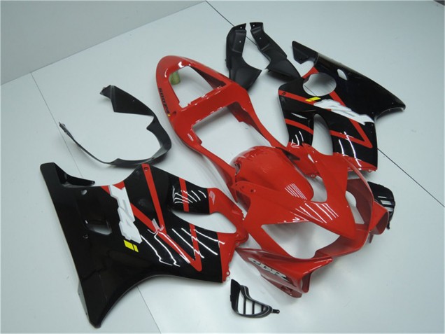Migliori Kit Carena Moto ABS Honda CBR600 F4i 2001-2003 - Rosso Nero Lucido